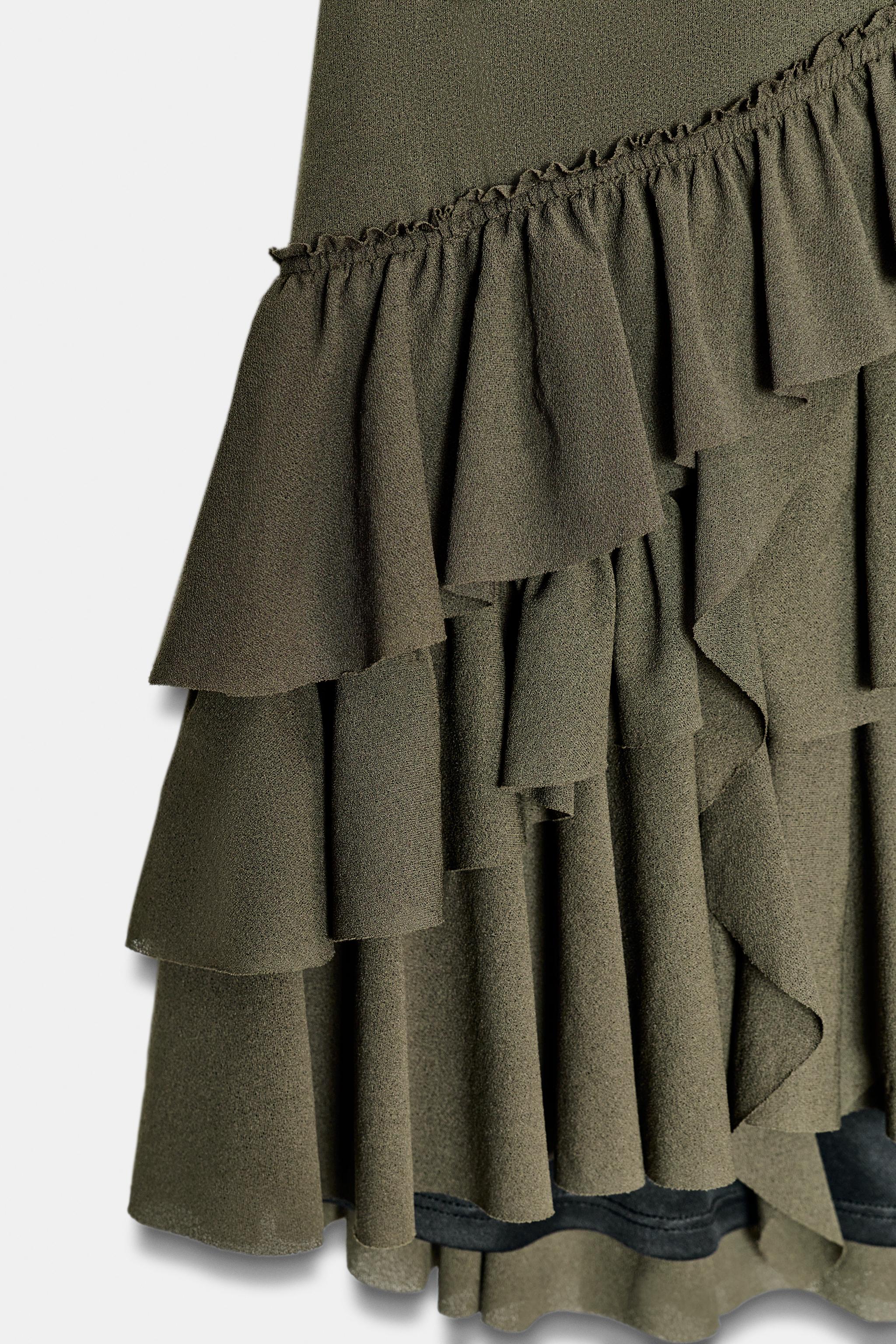 RUFFLED SHORT DRESS